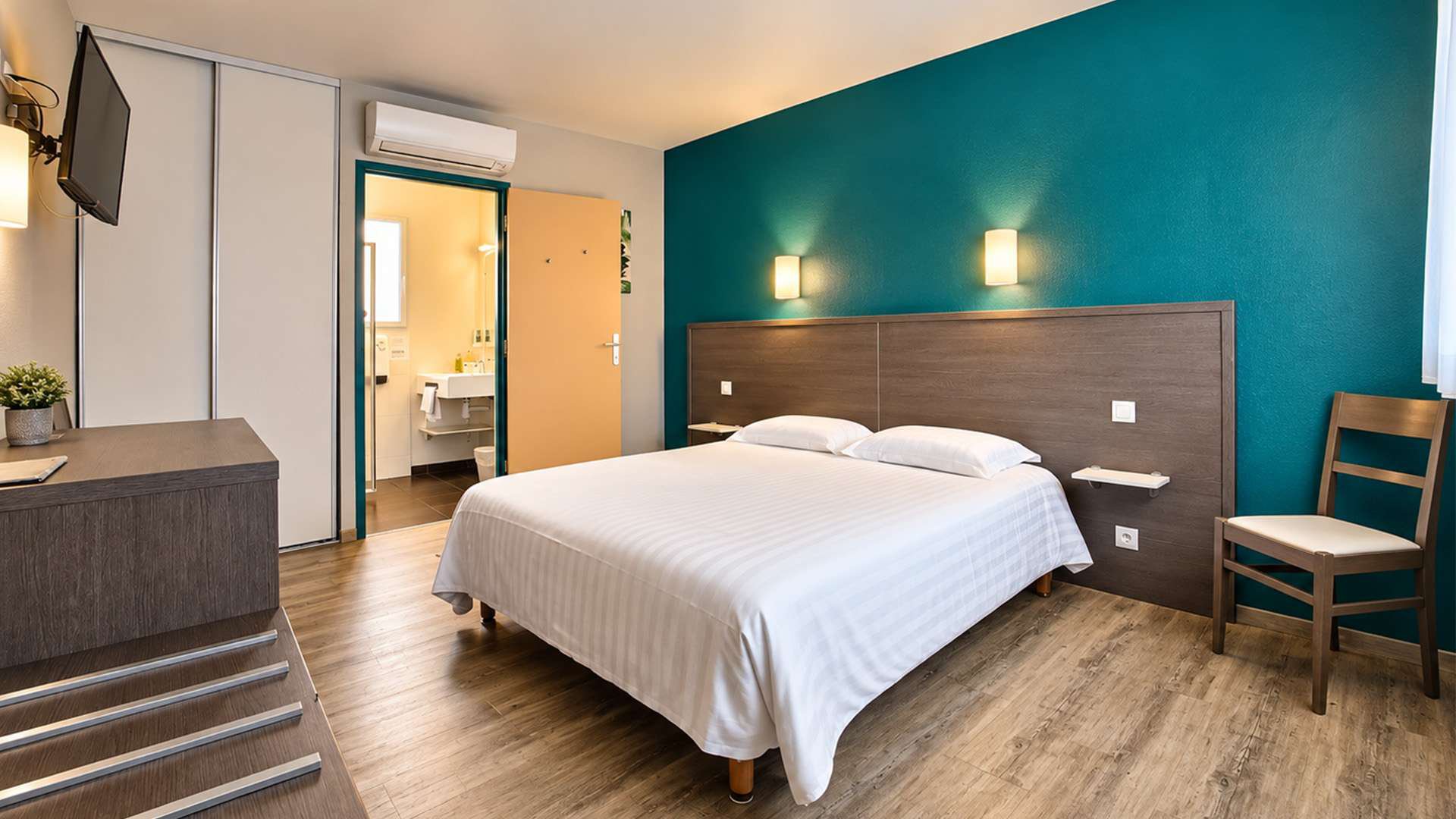 Chambre pour 2 personnes avec 2 lits